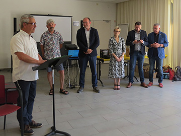 Equipe municipale et Michel